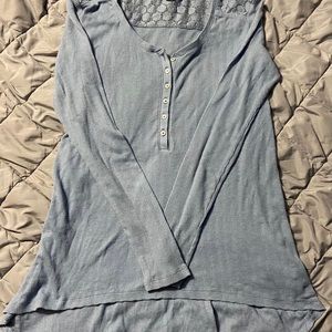 Nordstrom Light Blue Tunic Top